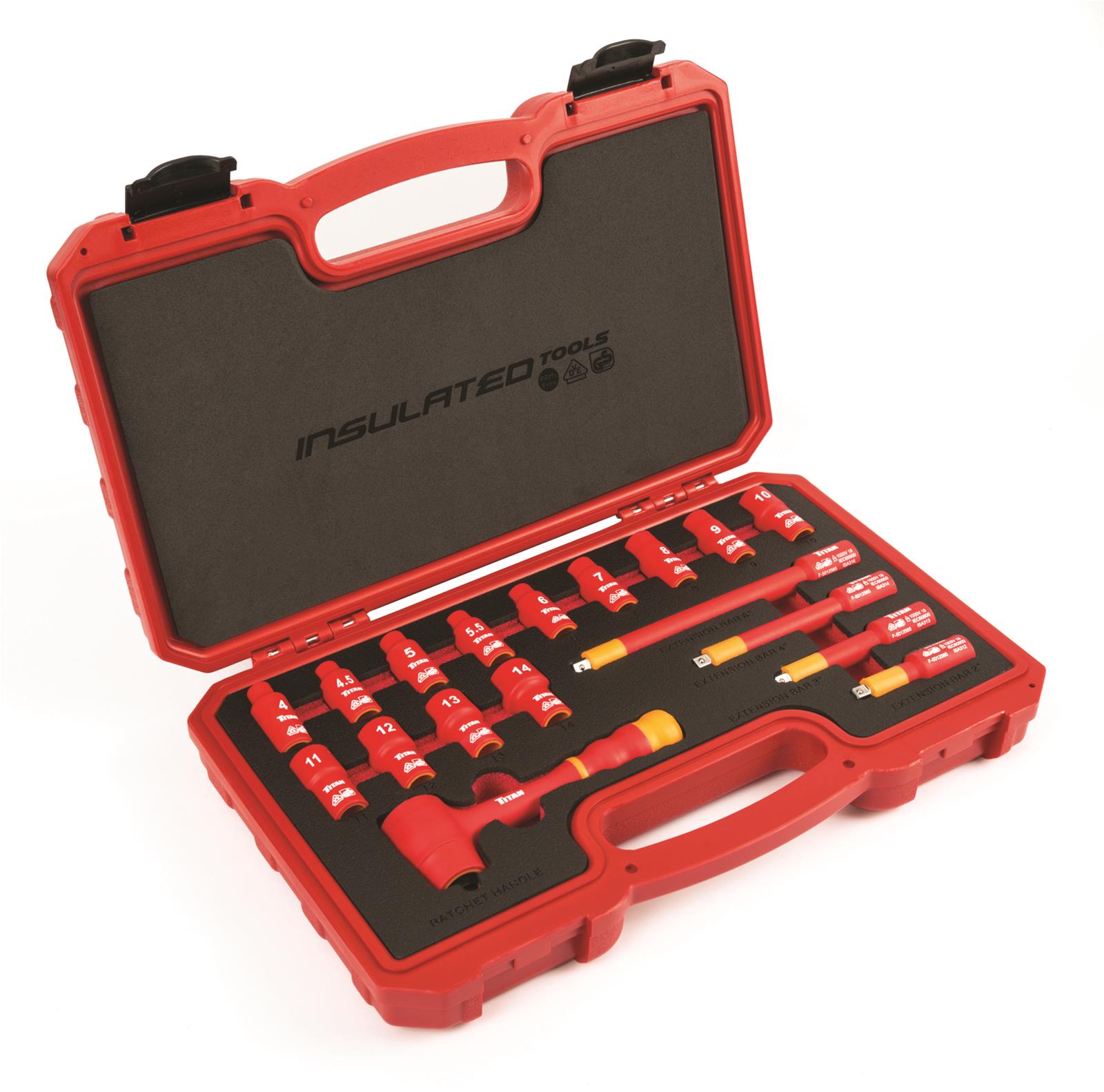 Titan Tools 66100 Titan VDE Insulated Socket Sets - Intensery