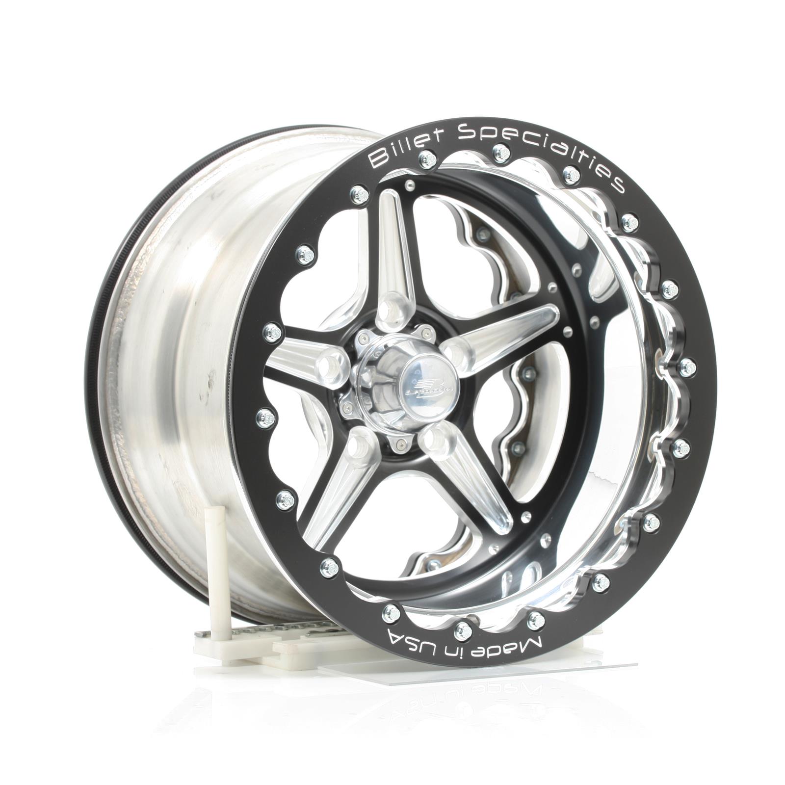 Billet Specialties BRDB35106545 Billet Specialties Street Lite Black Double Beadlock Wheels - Intensery