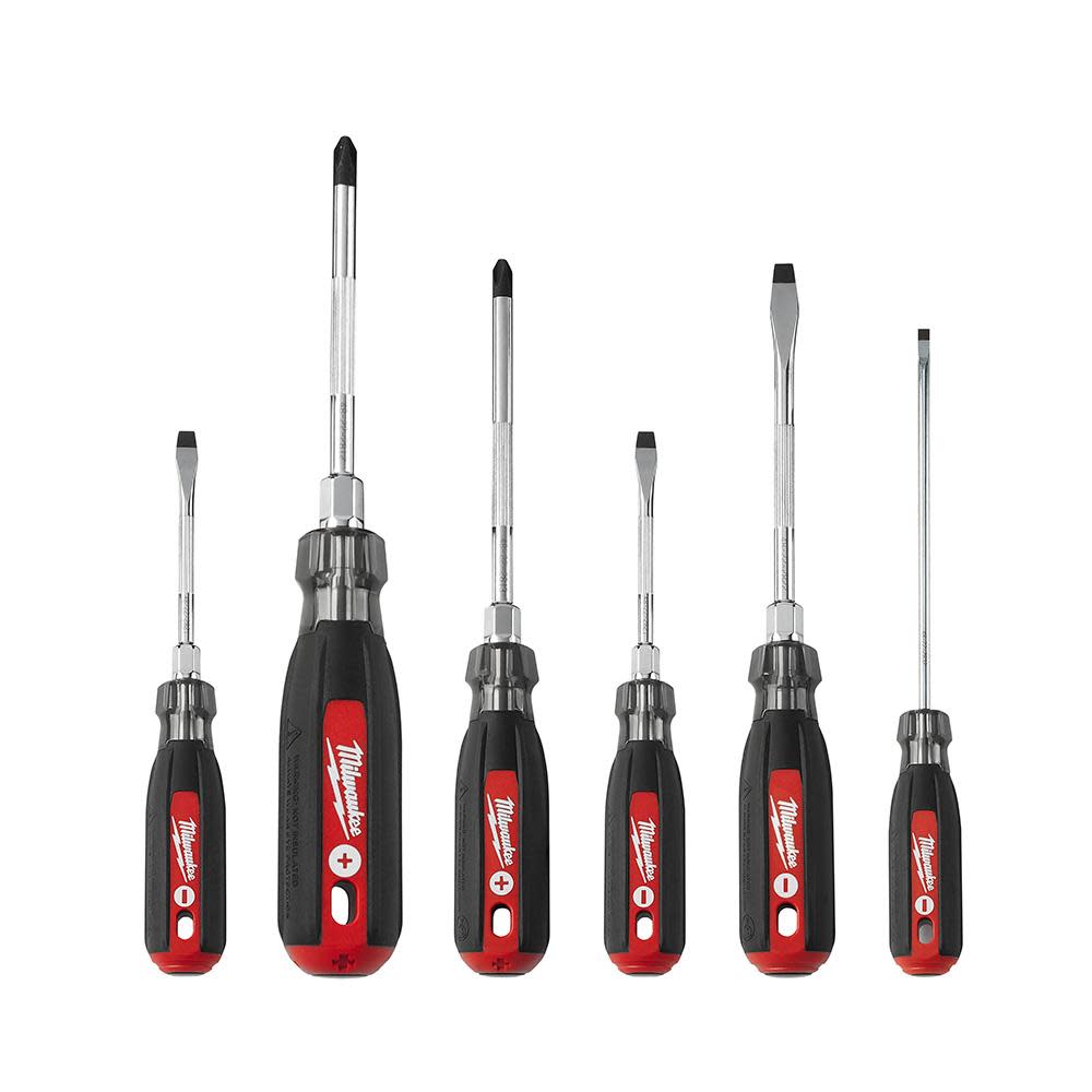 Milwaukee 6Pc Cushion Grip Screwdriver Kit 48-22-2886 from Milwaukee - Intensery