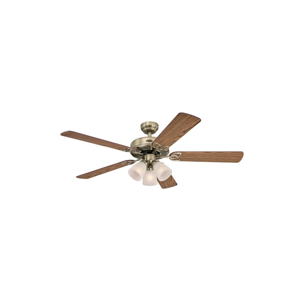 Westinghouse 52 Vintage Brass Indoor Ceiling Fan - Intensery