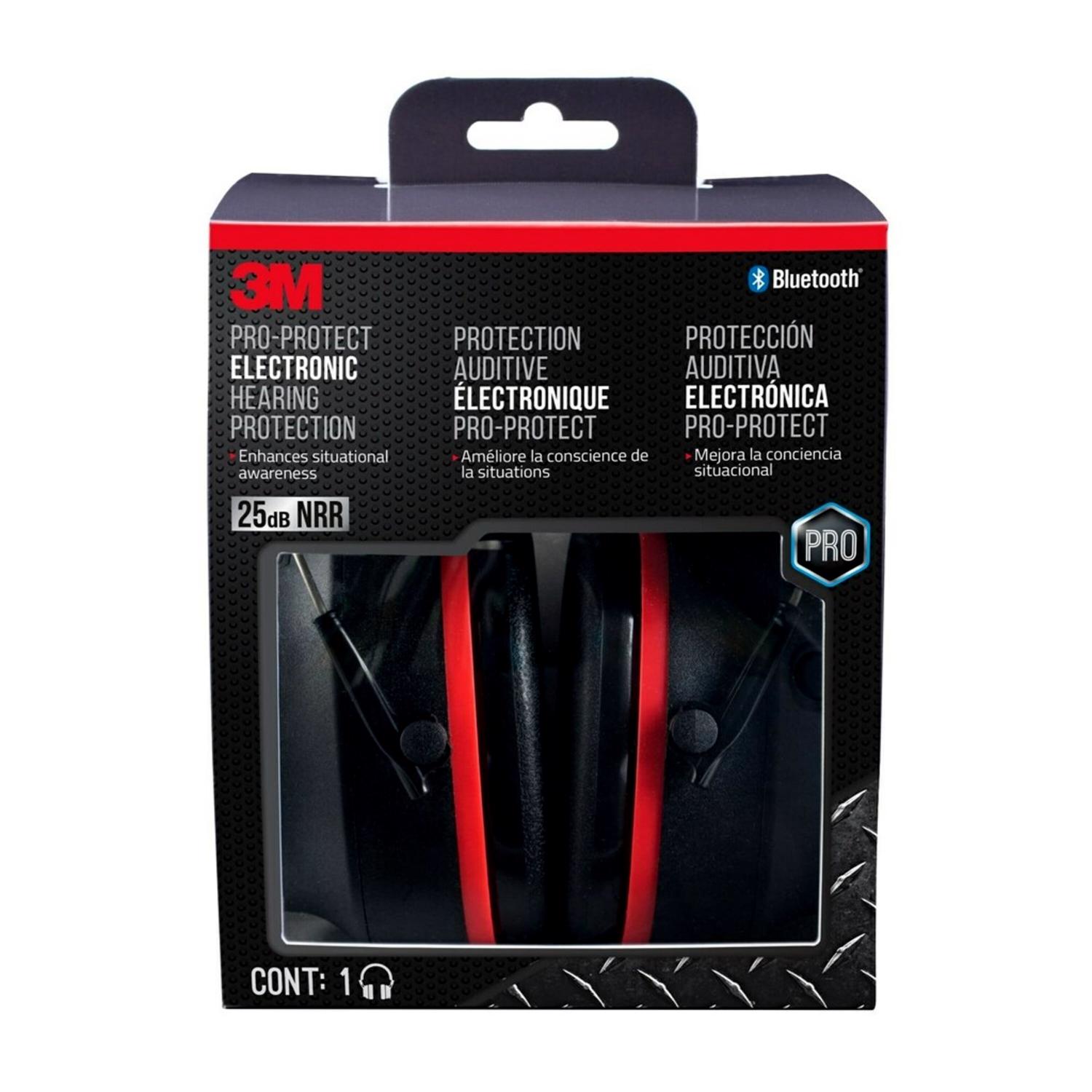 3M 25 dB Professional Hearing Protectors Black 1 pk - Intensery