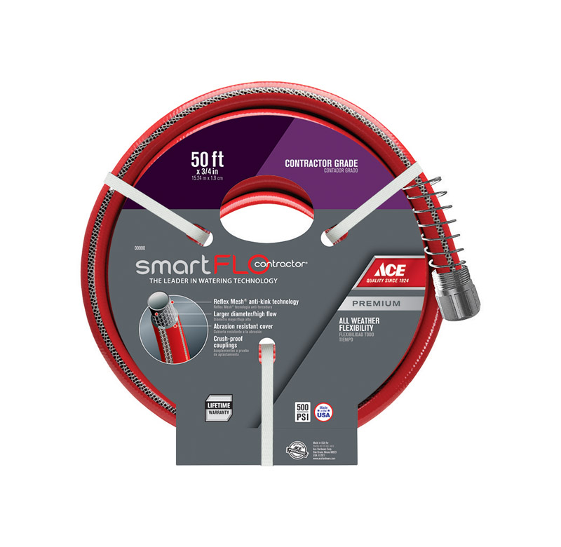 Ace SmartFLO 3/4 in. D X 50 ft. L Contractor Grade Garden Hose - Intensery