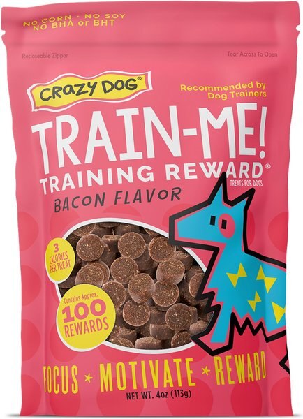 Crazy Dog Train-Me! Bacon Flavor Dog Treats - Intensery