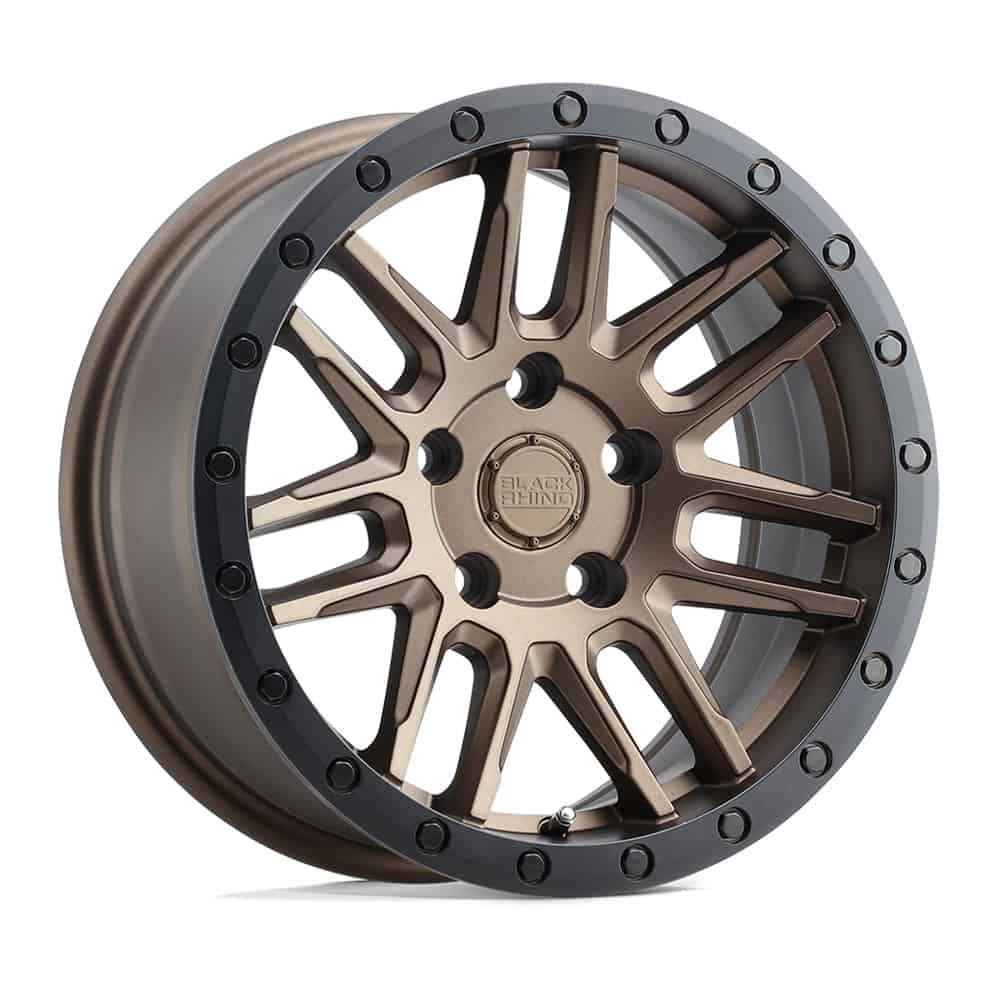 Black Rhino Wheels BRACH 17X8 5X5.0 M-BRNZ-BLK-LP 30MM - Intensery
