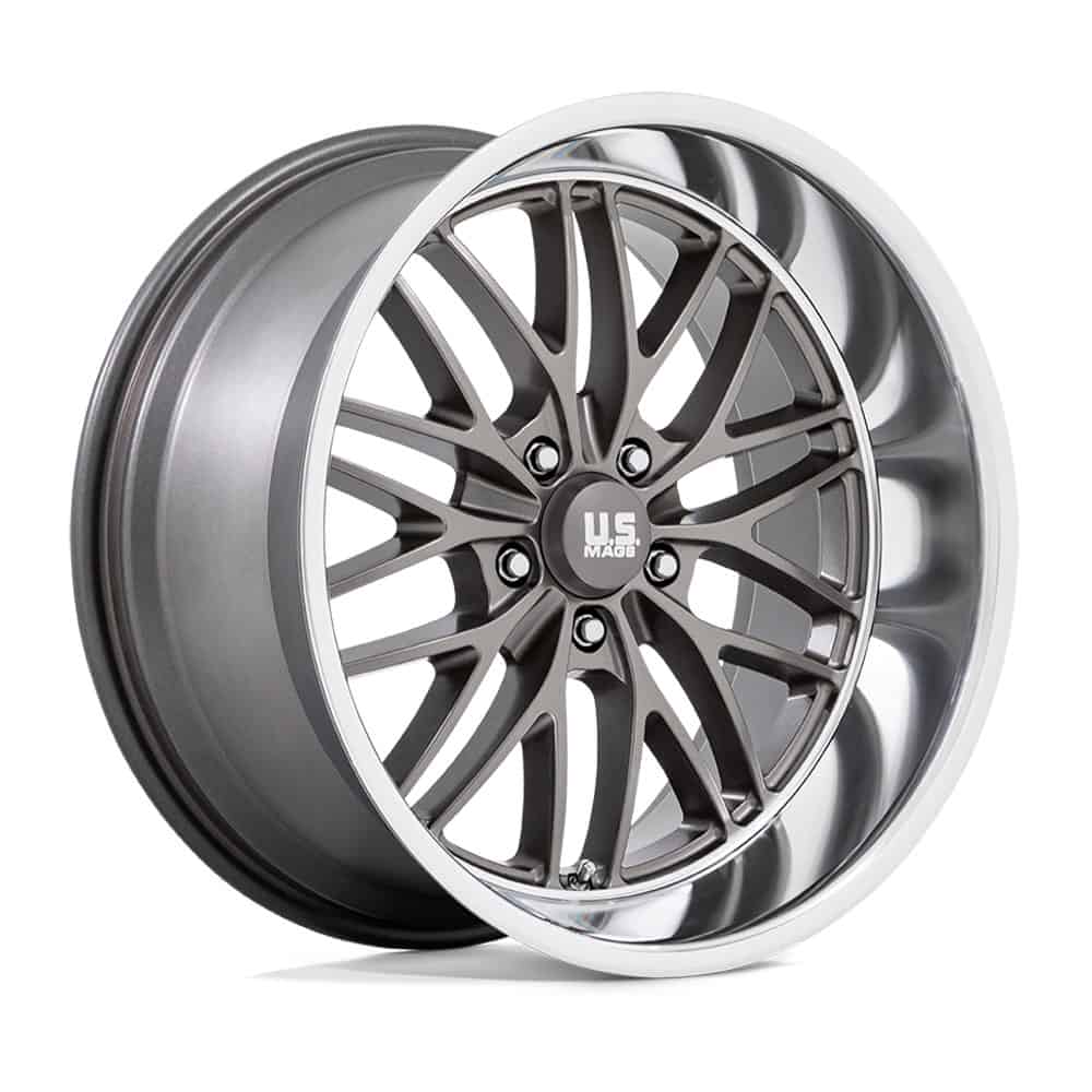 US Mag 1PC Wheels U139 20X8.5 5X5.0 ANTH DIA-LP 6MM - Intensery