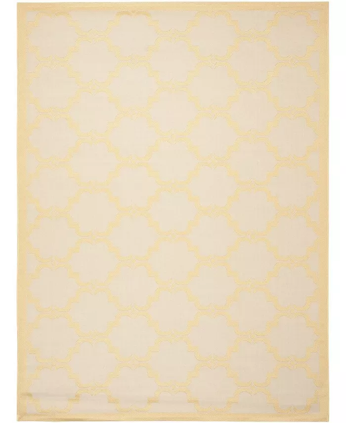 Safavieh Courtyard Beige and Yellow 8' x 11' Sisal Weave Outdoor Area Rug - Intensery
