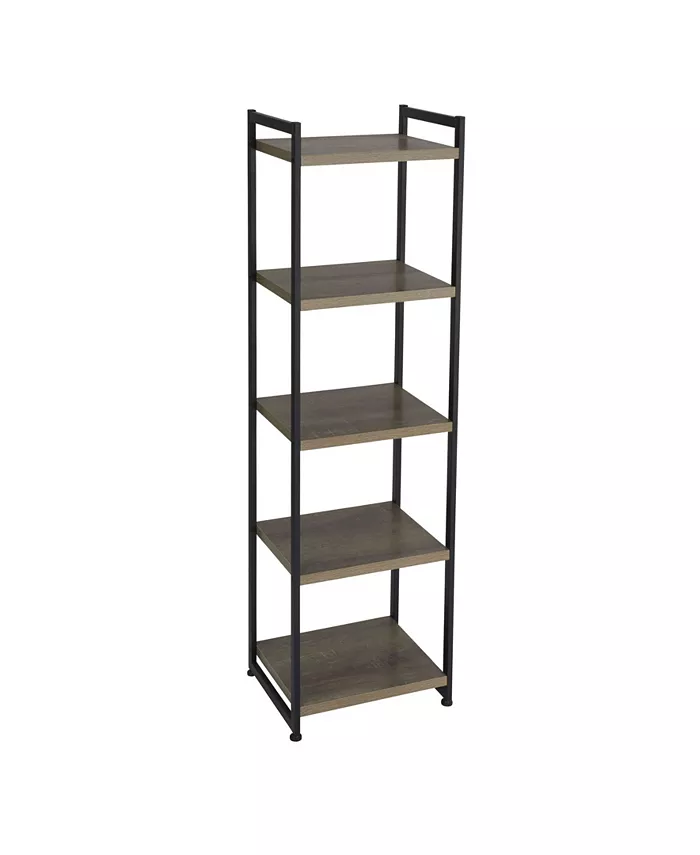 Household Essentials Household Essential Ashwood 5-Shelf Storage Tower - Intensery