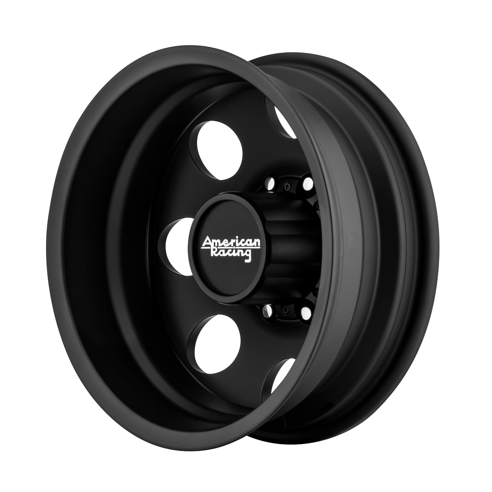 American Racing AR204760907134N American Racing AR204 Baja Dually Satin Black Wheels - Intensery