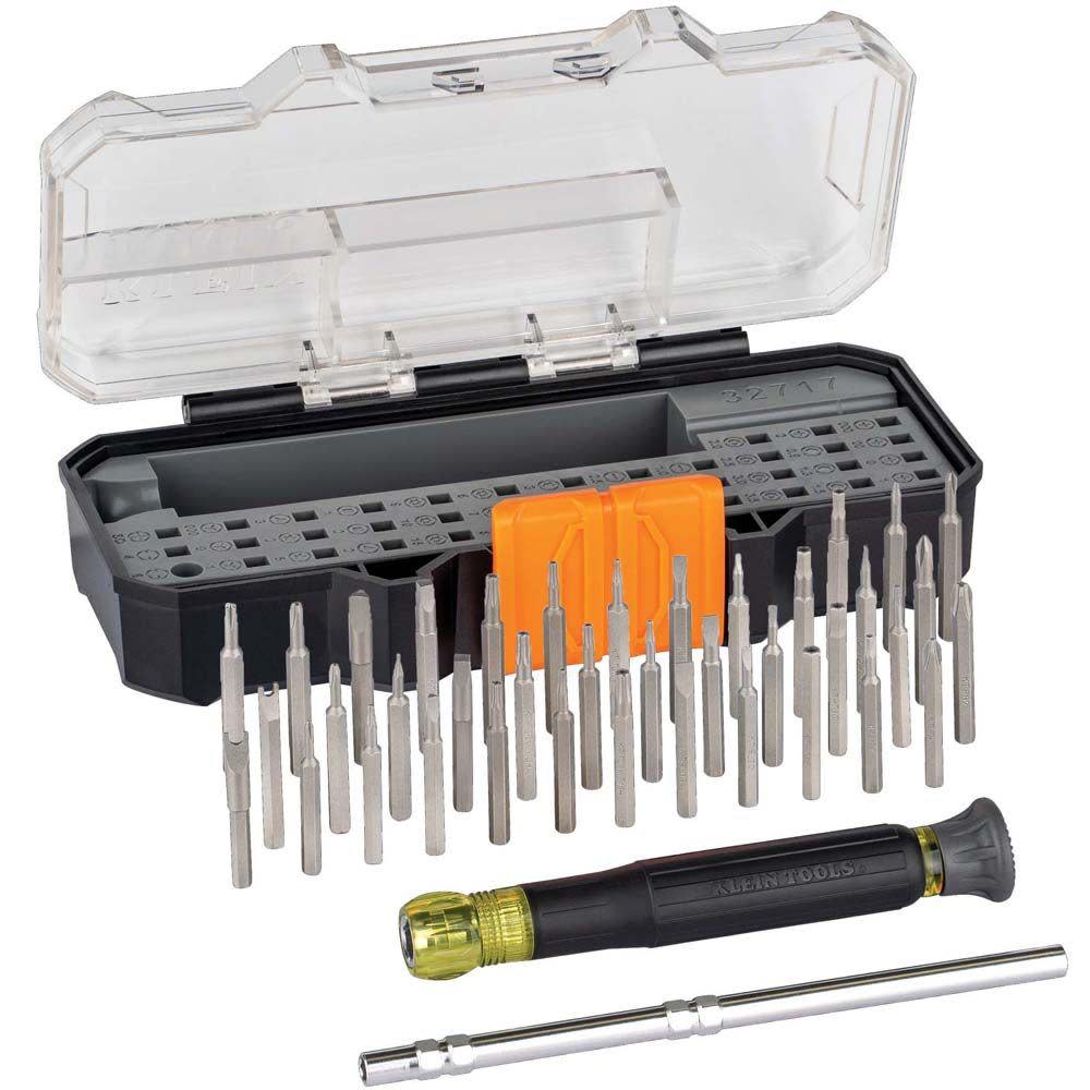 Klein Tools All-in-1 Precision Screwdriver Set with Compact Carrying Case 32717 from Klein Tools - Intensery