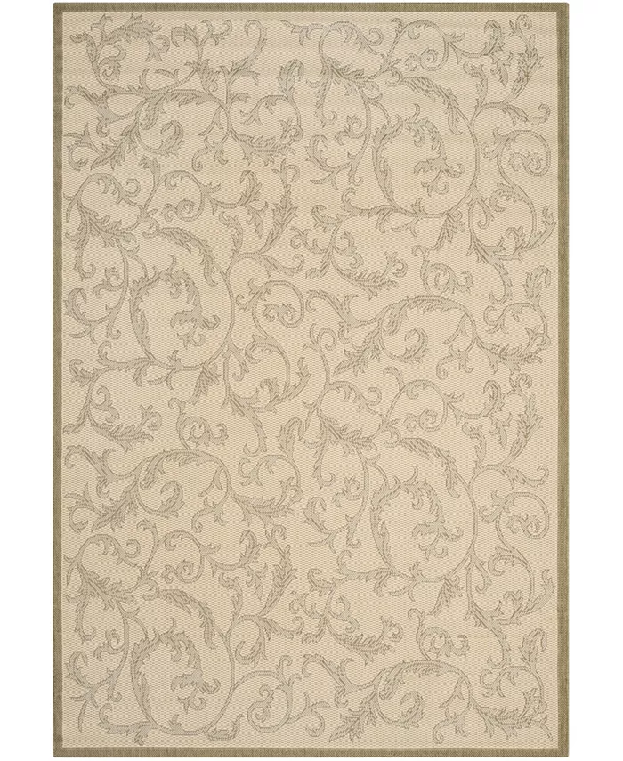 Safavieh Courtyard Natural and Olive 6'7