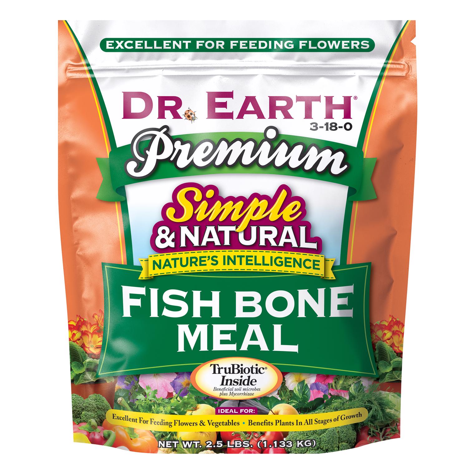 Dr. Earth Pure \u0026 Natural Organic Granules Bone Meal 2.5 lb - Intensery