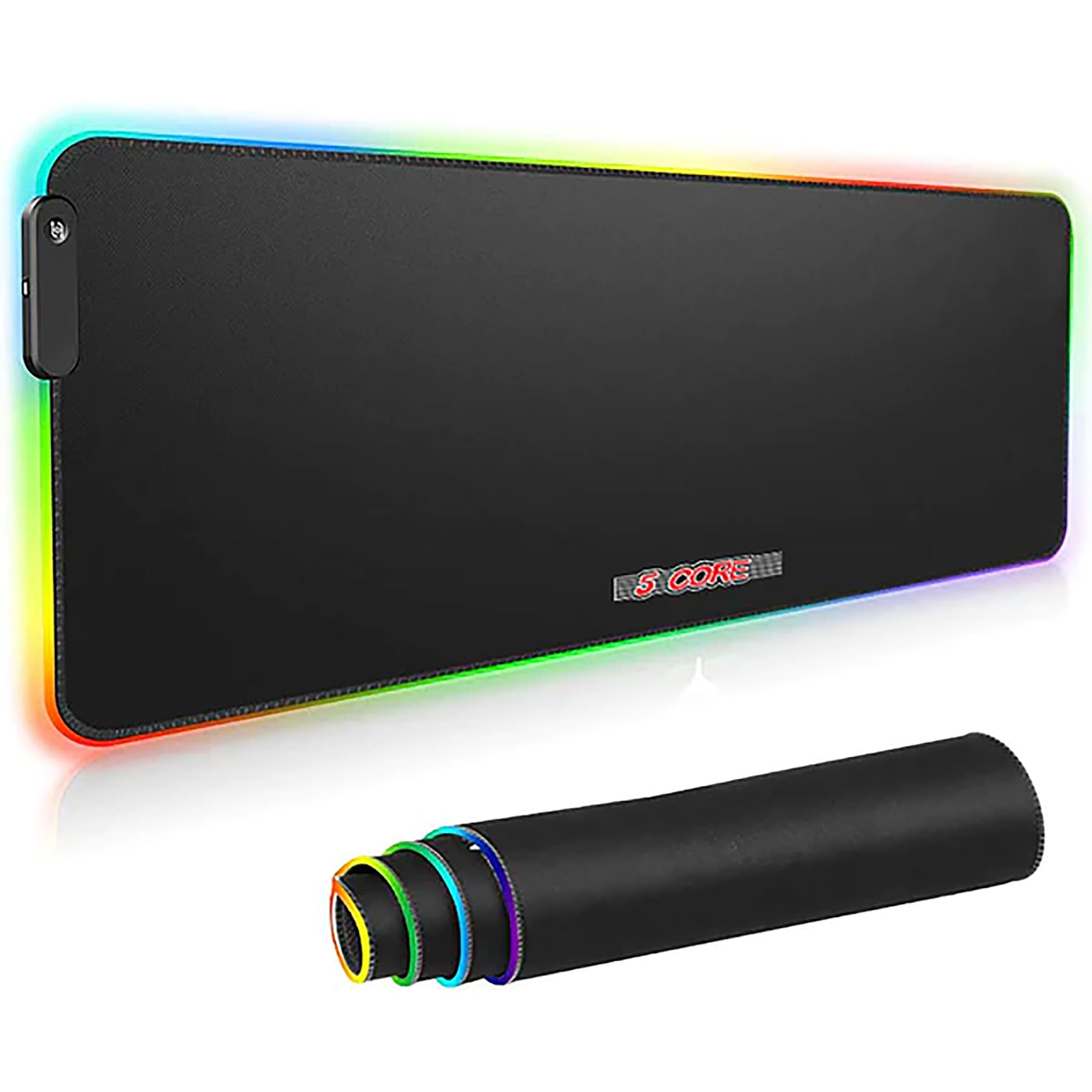 5 Core Large RGB Gaming Mouse Pad Extended Soft Gaming LED Mouse Pad 31.5x11.8 5 Inch with 12 Lighting Modes Stitched Edges and Non-Slip Rubber Base O - Intensery