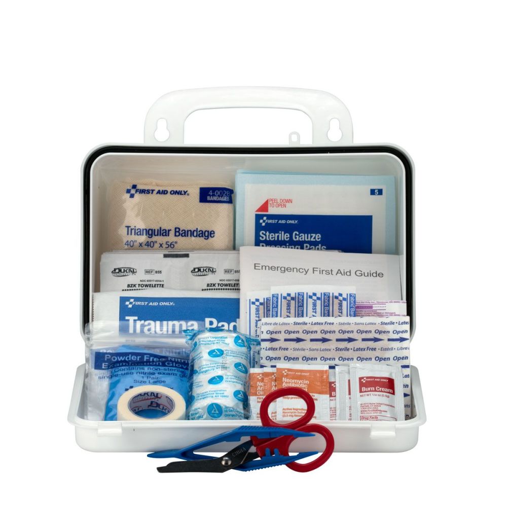 First Aid Only Contractor First Aid Kit 10 Person Plastic Case - Intensery