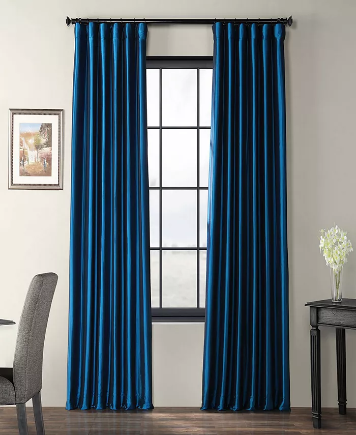 Exclusive Fabrics Furnishings Taffeta Curtain Panels - Intensery