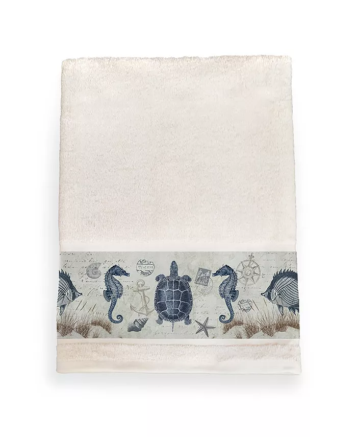 Laural Home Seaside Postcard Bath Towel - Intensery