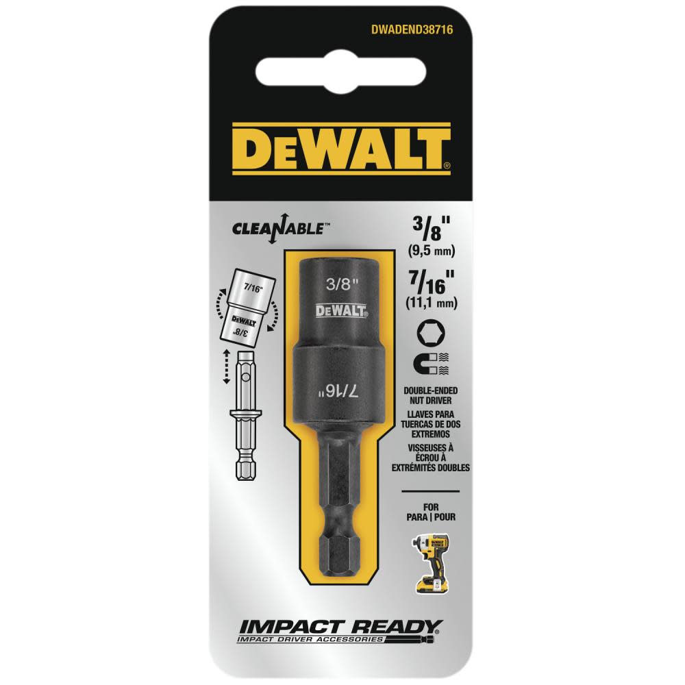 DEWALT Nut Driver 3/8 X 7/16 RVS DWADEND38716 from DEWALT - Intensery