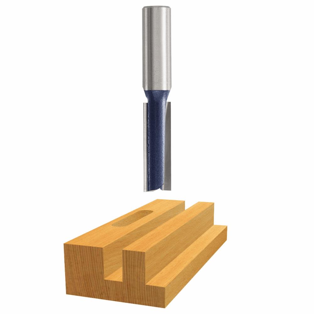 Bosch 9/32 In. x 1 In. Carbide Tipped 2-Flute Straight Bit 85223M from Bosch - Intensery