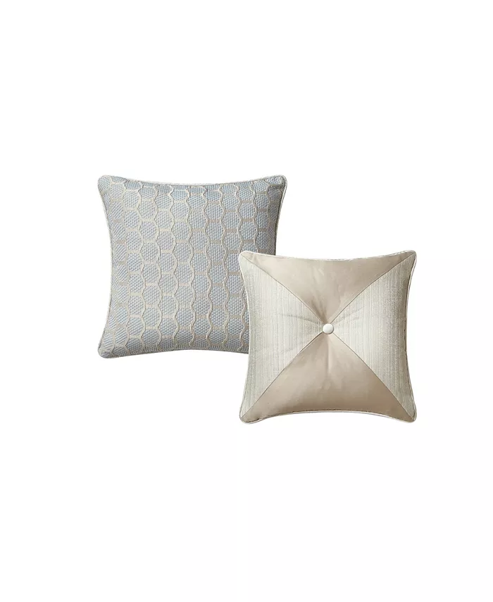 Waterford CLOSEOUT! Springdale Textured Reversible 2 Piece Decorative Pillow Set - Intensery