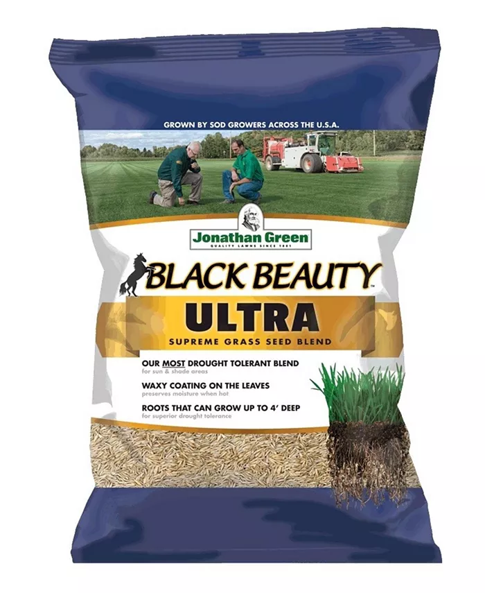 Jonathan Green (#10322) Black Beauty Ultra Grass Seed， 7lb bag - Intensery