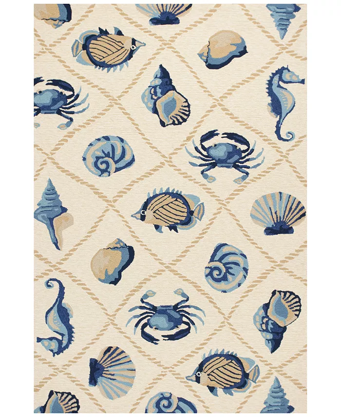 Kas Harbor Seaside Indoor Outdoor Area Rug - Intensery