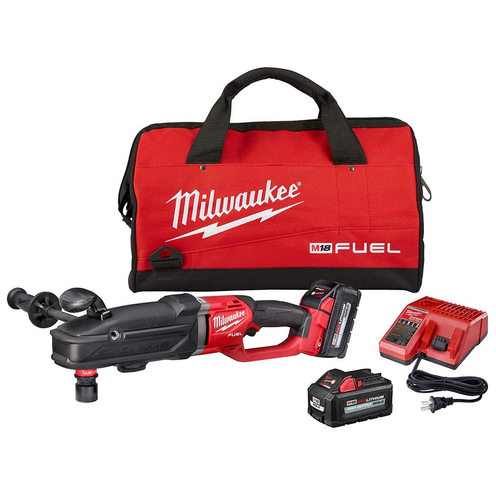 Milwaukee M18 FUEL Super Hawg Right Angle Drill with QUIK-LOK- 6.0 Kit 2811-22 from Milwaukee - Intensery