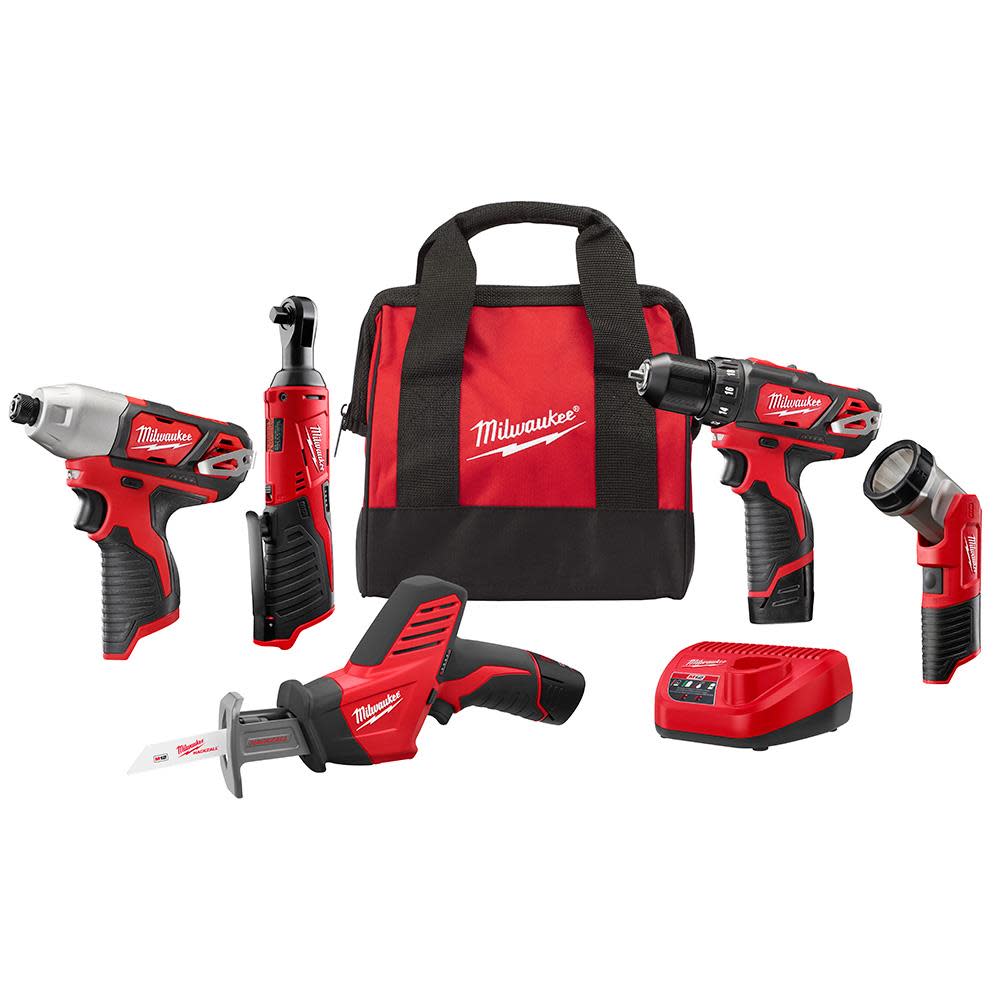 Milwaukee M12 5 Tool Combo Kit 2498-25 from Milwaukee - Intensery