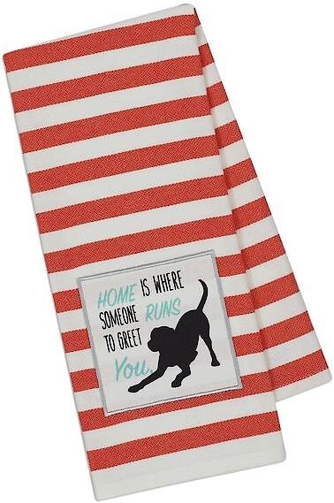Design Imports Dog Embellished Dishtowel - Intensery