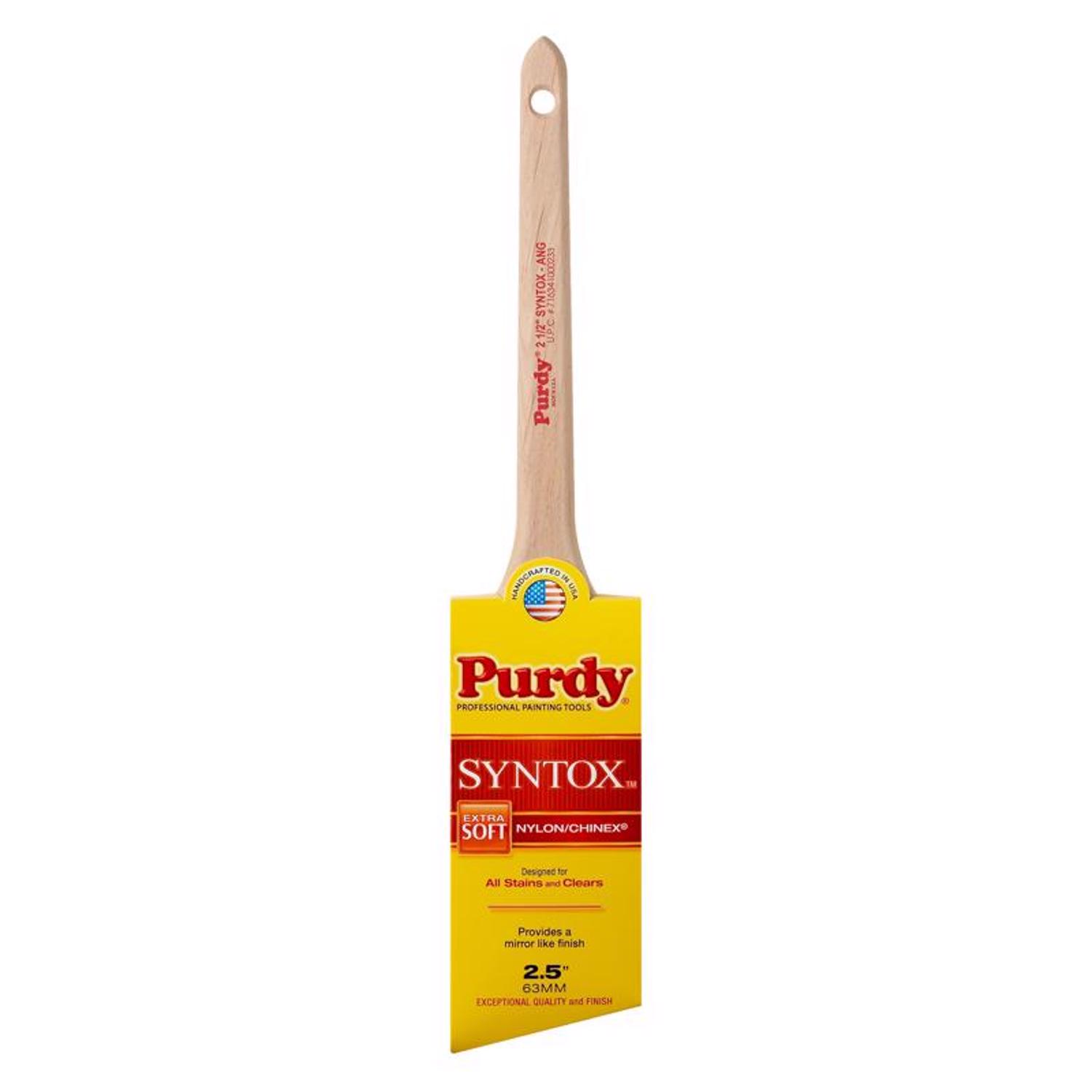 Purdy Syntox Angular 2-1/2 in. Extra Soft Angle Trim Paint Brush - Intensery