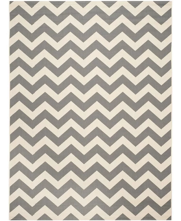 Safavieh Courtyard Gray and Beige 9' x 12' Outdoor Area Rug - Intensery
