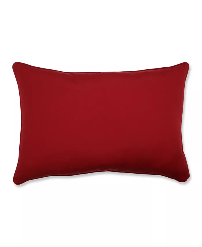 Pillow Perfect Pompeii Red Over-sized Rectangular Throw Pillow， Set of 2 - Intensery