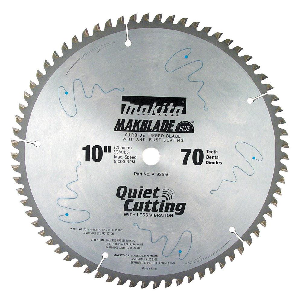 Makita 10 In. CT Saw Blade70T A-93550 from Makita - Intensery