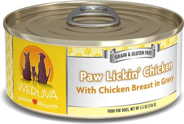 Weruva Paw Lickin' Chicken in Gravy Grain-Free Canned Dog Food - Intensery