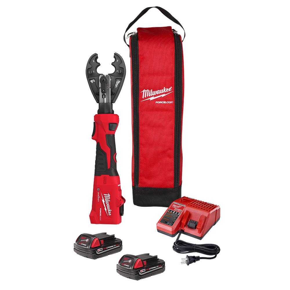 Milwaukee M18 FORCE LOGIC 6T Linear Utility Crimper Kit with BG-D3 Jaw 2978-22BG from Milwaukee - Intensery