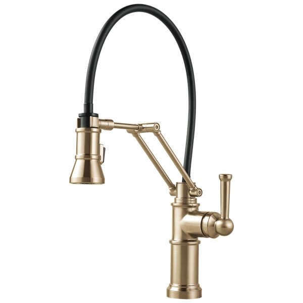 Artesso Single Handle Articulating Kitchen Faucet - Luxe Gold - Intensery