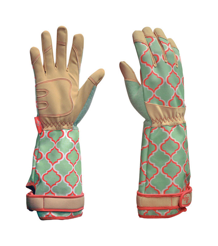 Digz Women\u0027s Indoor/Outdoor Rose Picker Gardening Gloves Green L 1 pk - Intensery