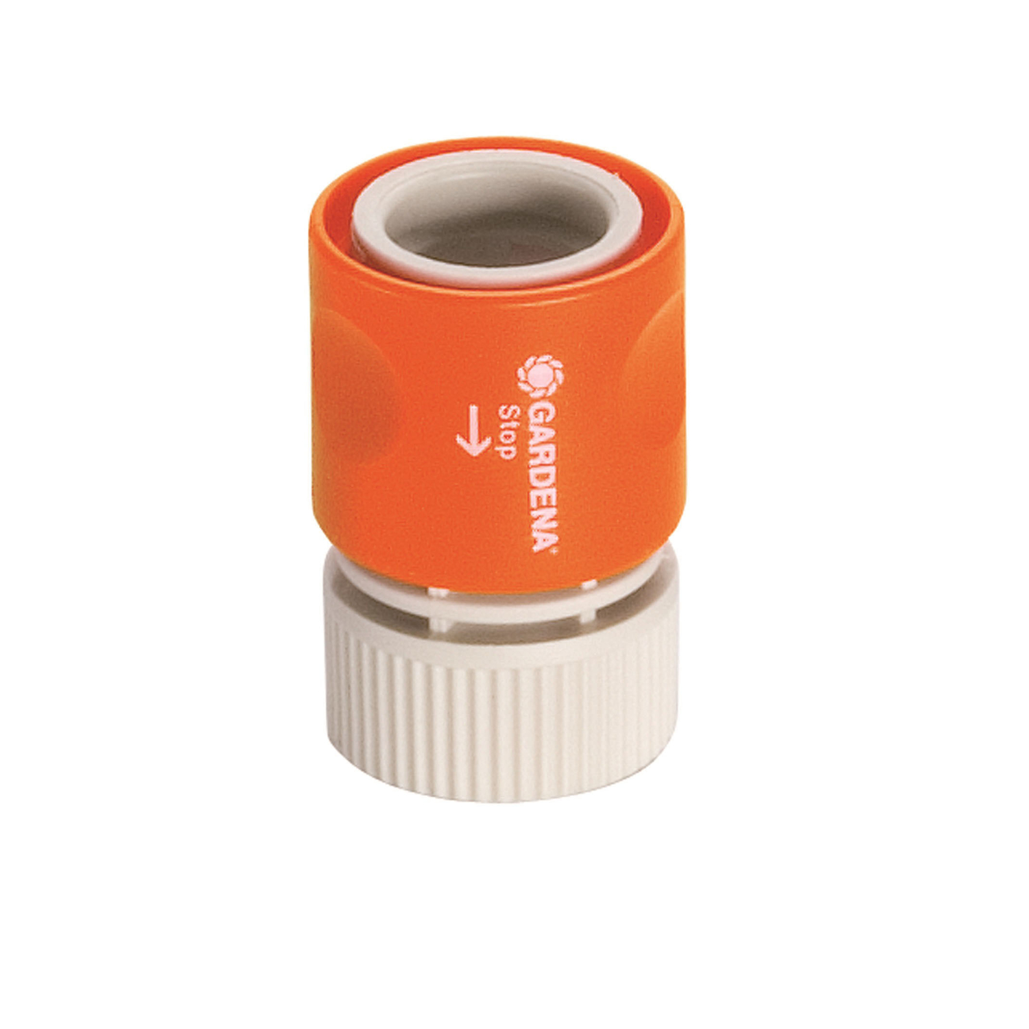 Gardena 5/8 \u0026 1/2 in. Nylon/ABS Threaded Male Hose Connector with Water Stop - Intensery