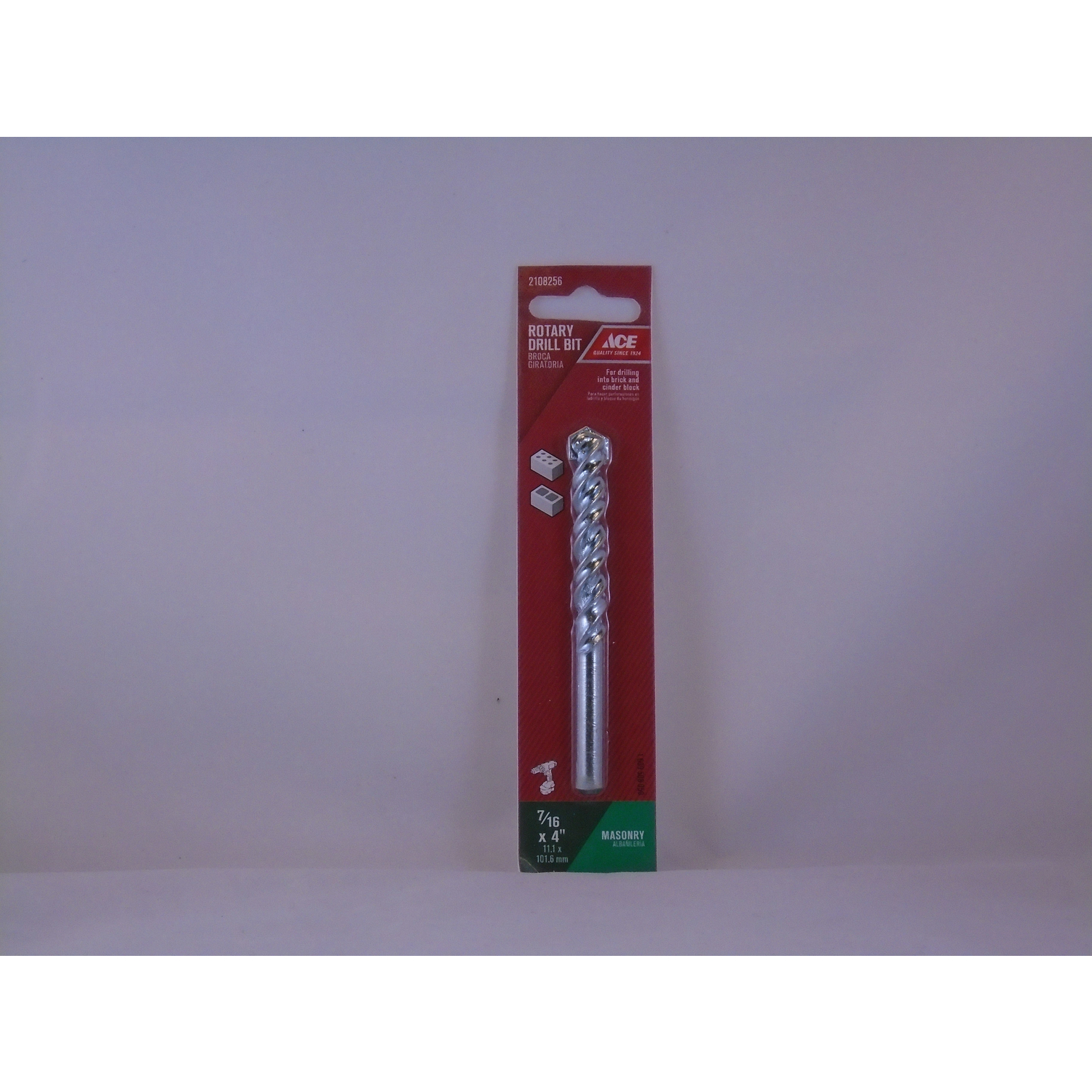 Ace 7/16 in. X 4 in. L Steel Rotary Drill Bit 1 pc - Intensery