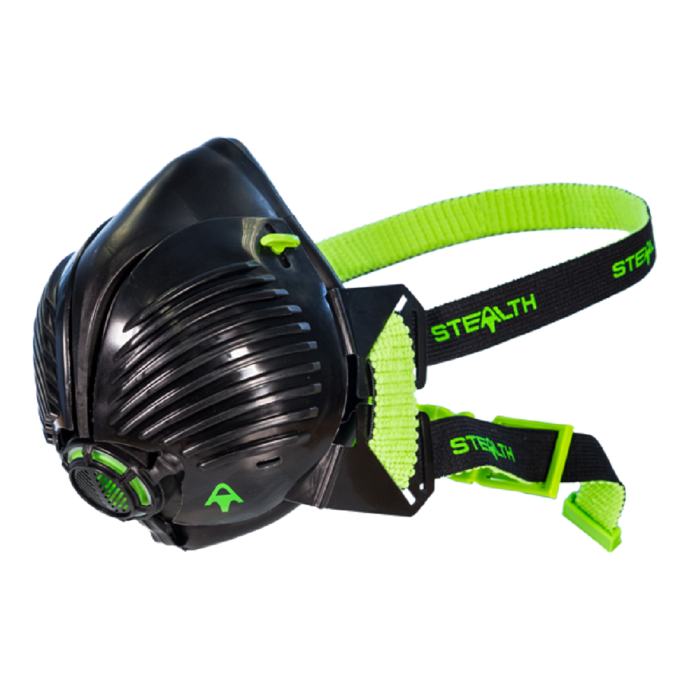 Stealth 100 Respirator w/Filters， S-M - Intensery