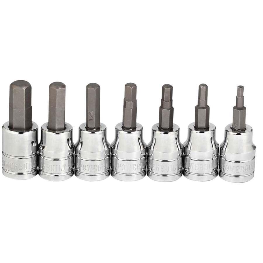Powerbuilt Tools 648661 Powerbuilt Hex Bit Sockets - Intensery