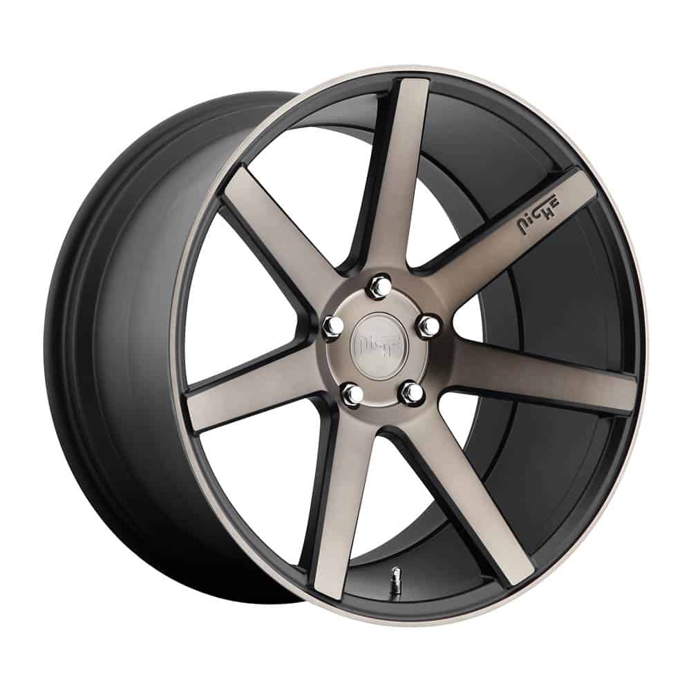 Niche 1PC M150 VERONA M150 18X8 5X4.5 MT-BLK-MACH 40MM - Intensery
