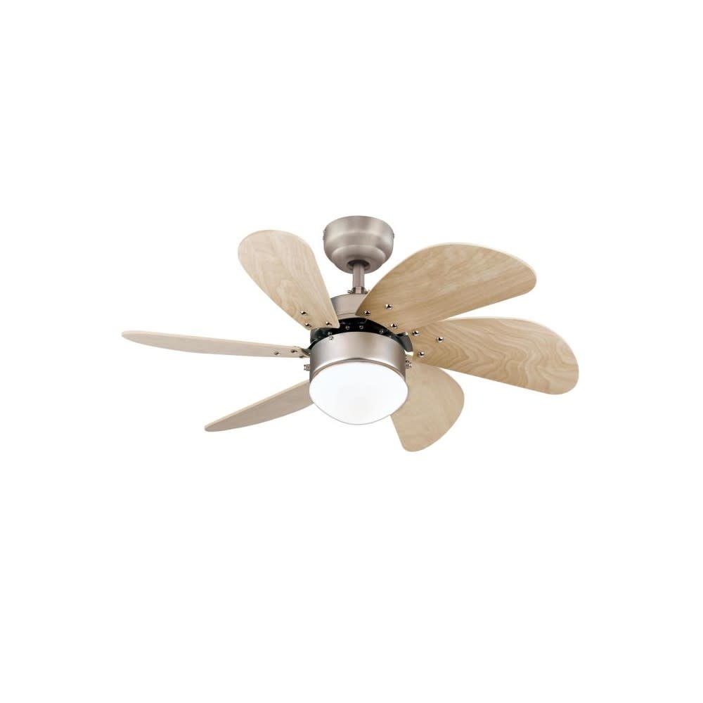 Westinghouse 30 TurboSwirl Brown Brushed Aluminum Ceiling Fan - Intensery