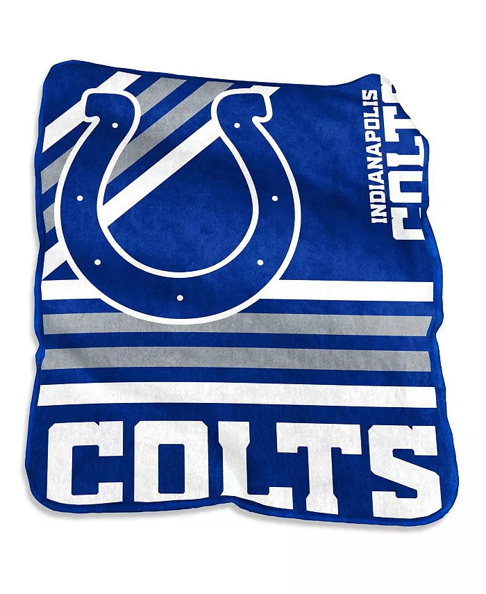Logo Brands Indianapolis Colts 50'' x 60'' Plush Raschel Throw - Intensery