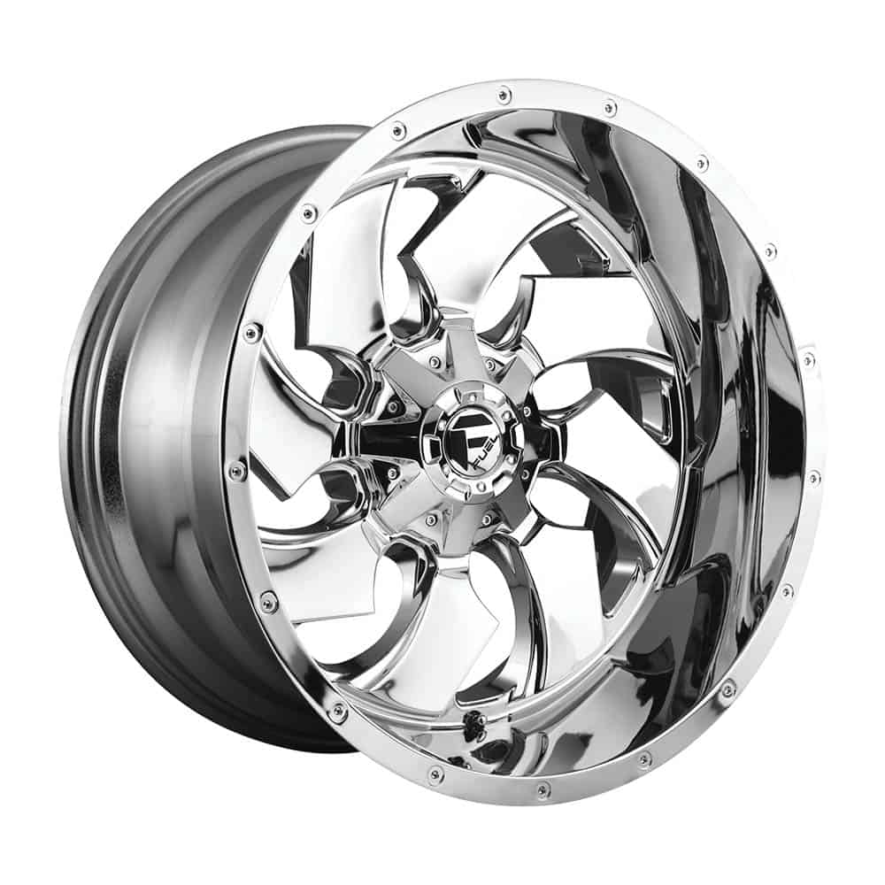 Fuel 1PC D573 CLEAVER D573 22X12 6X135/5.5 CHR-PLATED -44MM - Intensery