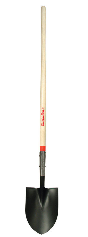 Razor-Back 58.63 in. Steel Round Digging Shovel Wood Handle - Intensery