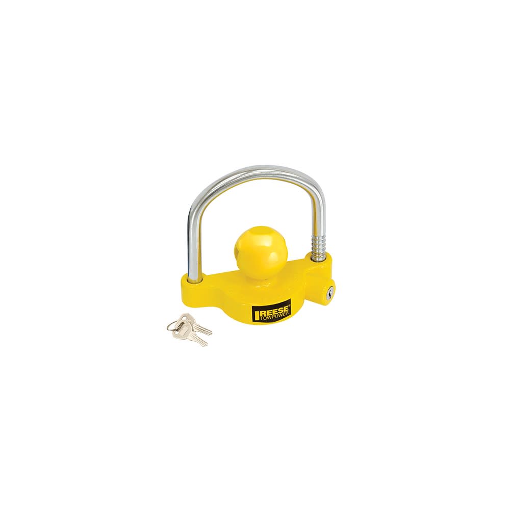 Reese Steel Universal Fit Trailer Coupler Lock with Two Keys - Intensery