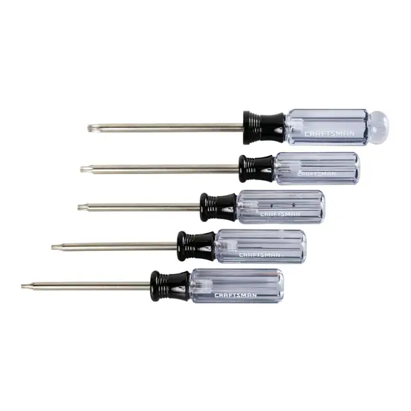 Craftsman 5 Piece Torx Acetate Screwdriver Set - Intensery