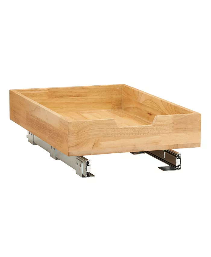 Household Essentials Glidez  Wood 1-Tier Sliding Cabinet Organizer - Intensery
