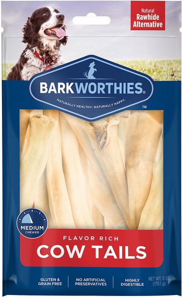 Barkworthies Cow Tails Dog Treats - Intensery