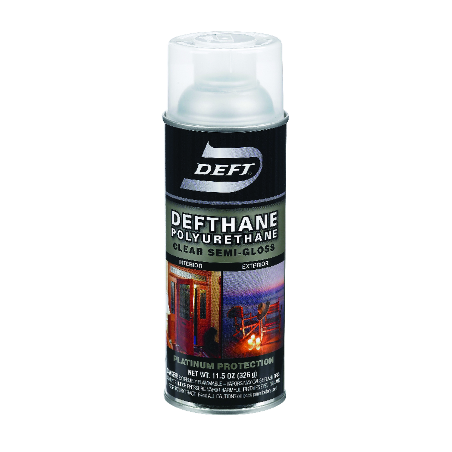 Deft Semi-Gloss Clear Oil-Based Polyurethane Spray 11.5 oz - Intensery