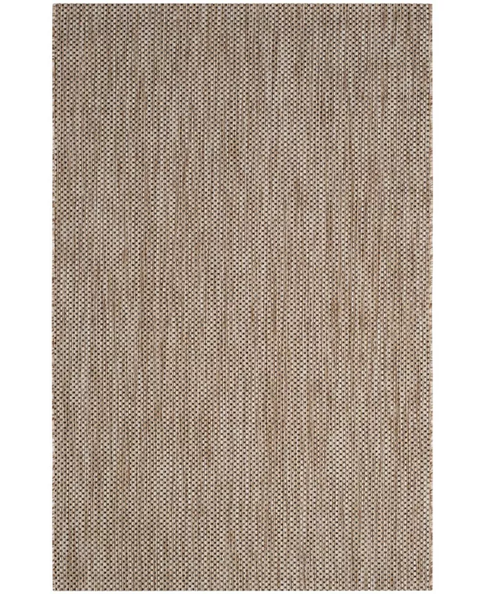 Safavieh Courtyard Natural and Black 6'7